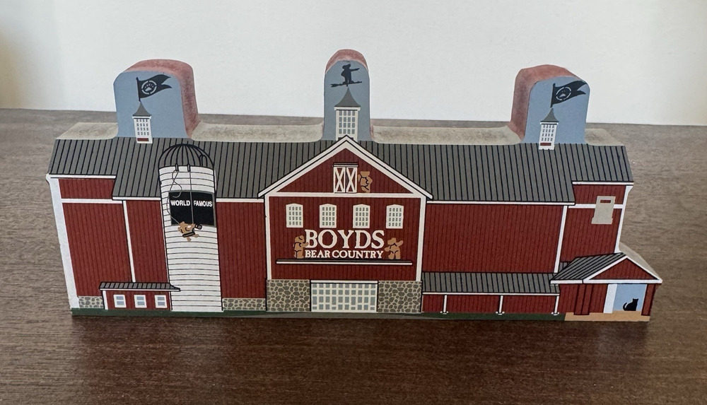 Vintage Cat's Meow Village Boyds Bear Country Gettysburg Pennsylvania Barn 2002